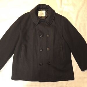 Vintage STYLE repro U.S.NAVY PEA COAT men Size XL Navy Civilian
